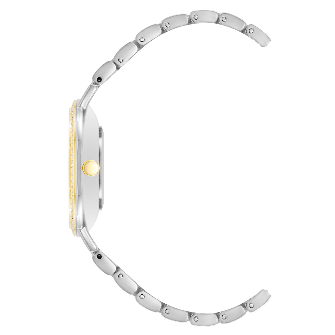 Vince Camuto Two-Tone Band Silver Dial Women's Watch - VC5386WTTT