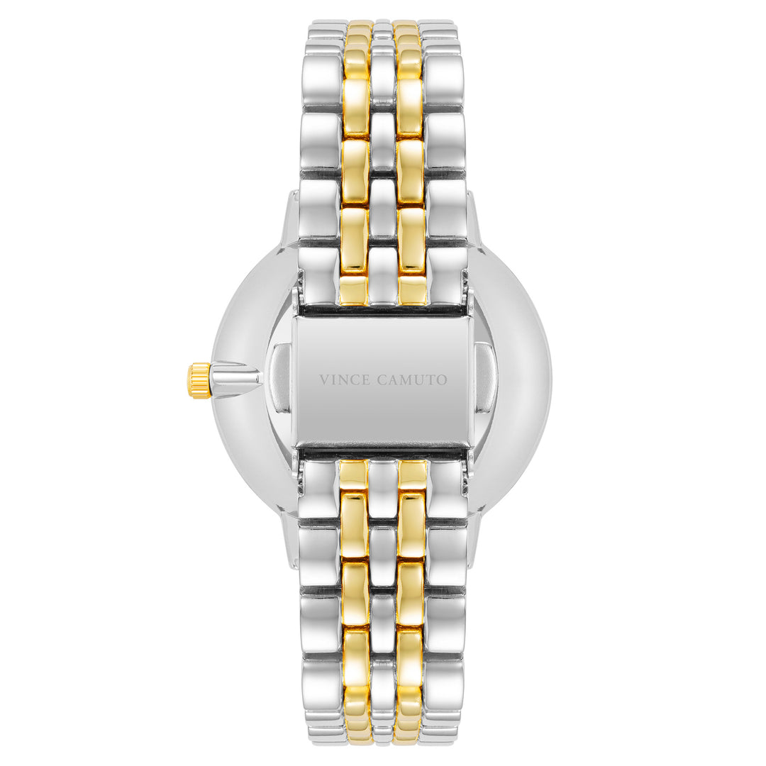 Vince Camuto Two-Tone Band Silver Dial Women's Watch - VC5386WTTT