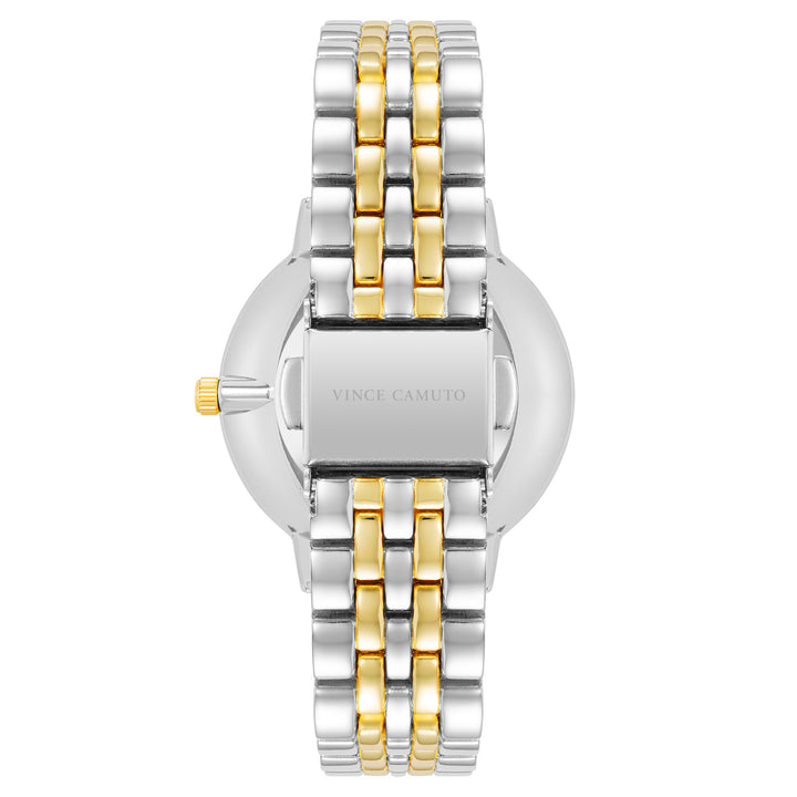 Vince Camuto Two-Tone Band Silver Dial Women's Watch - VC5386WTTT