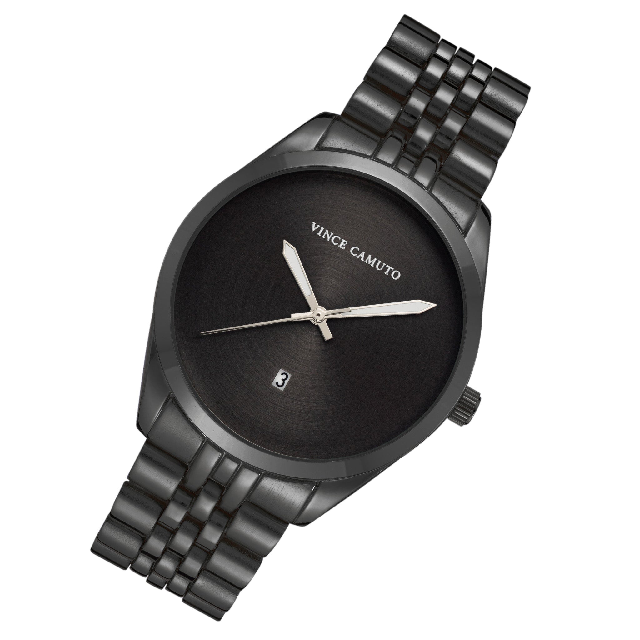 Vince Camuto Gunmetal Black Dial Men's Watch - VC8040BKDG