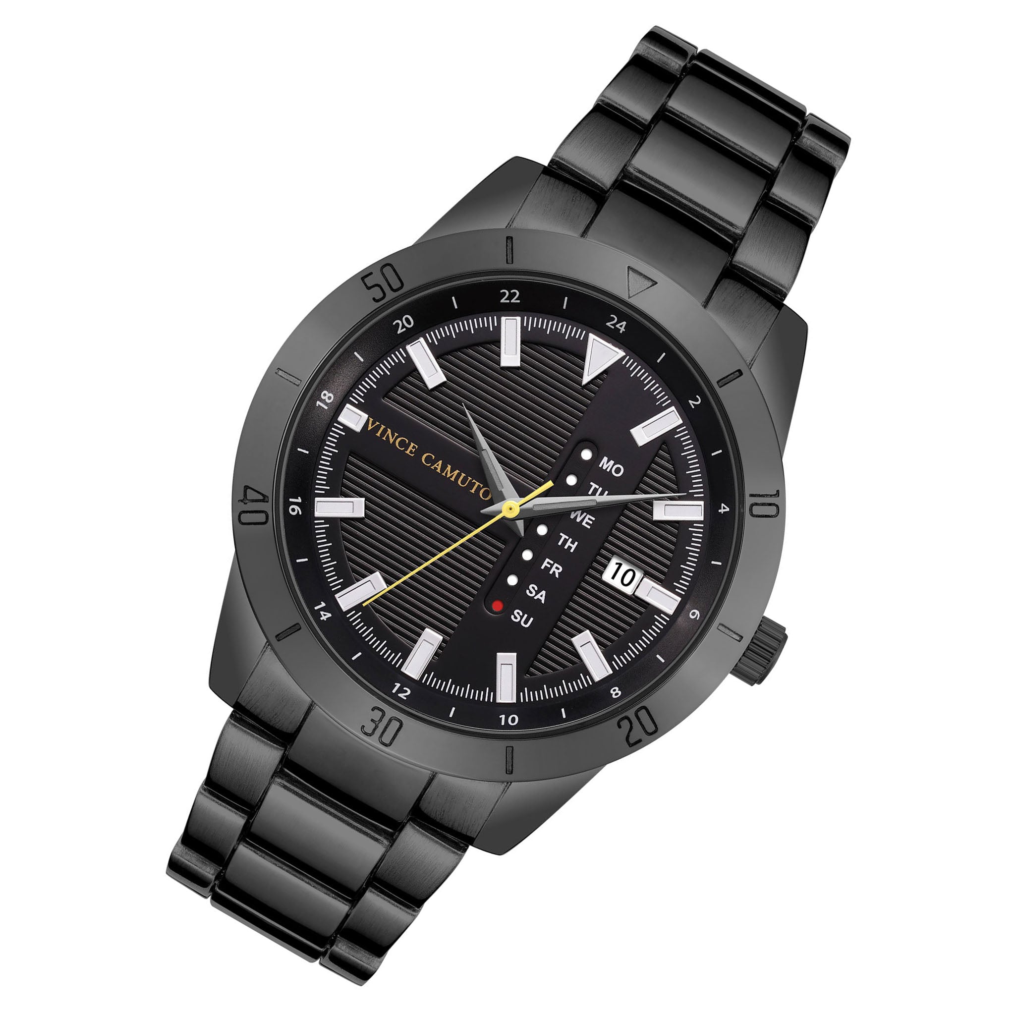 Vince Camuto Gunmetal Black Dial Men's Watch - VC8043BKDG