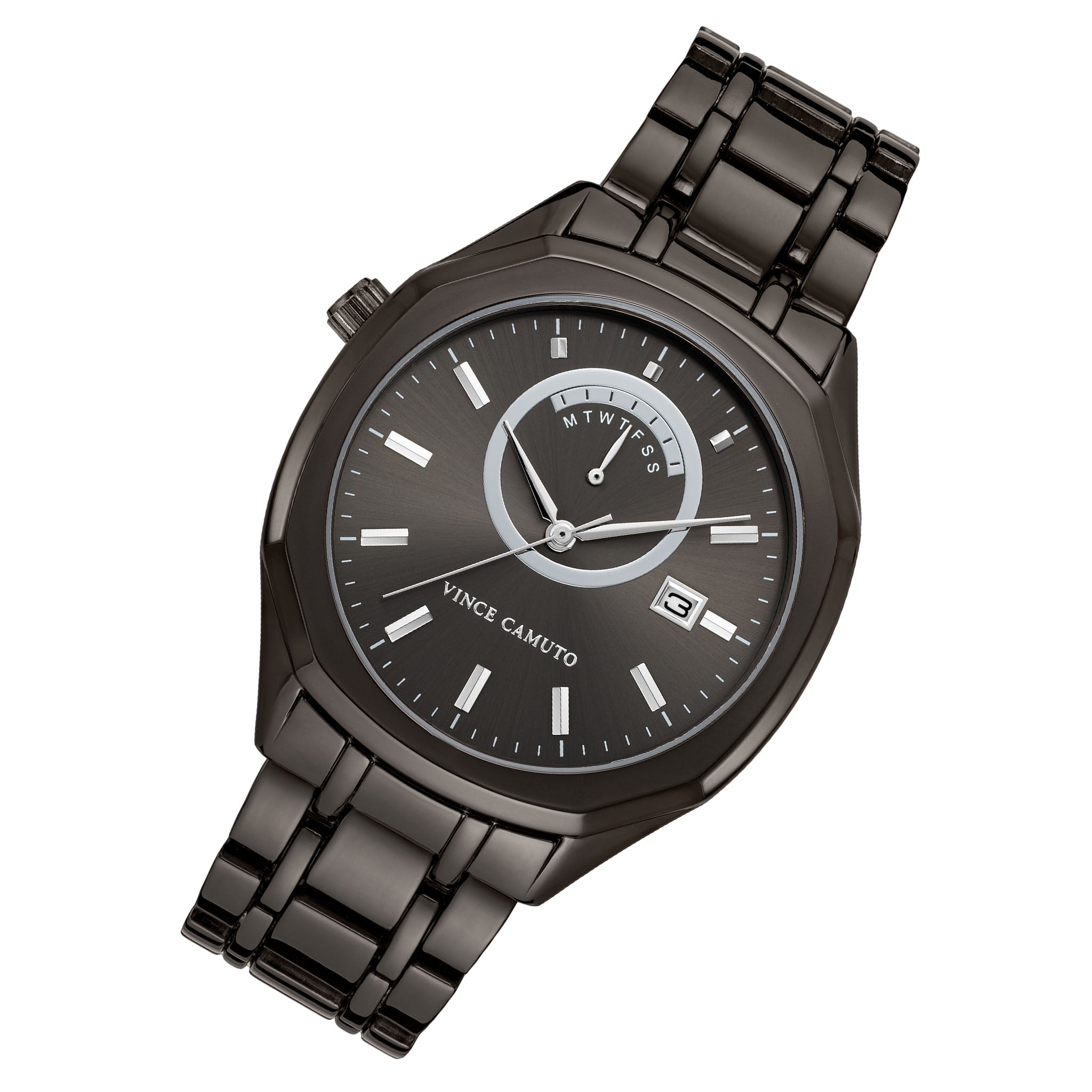 Vince Camuto Gun Dial Men's Watch - VC8044BKDG