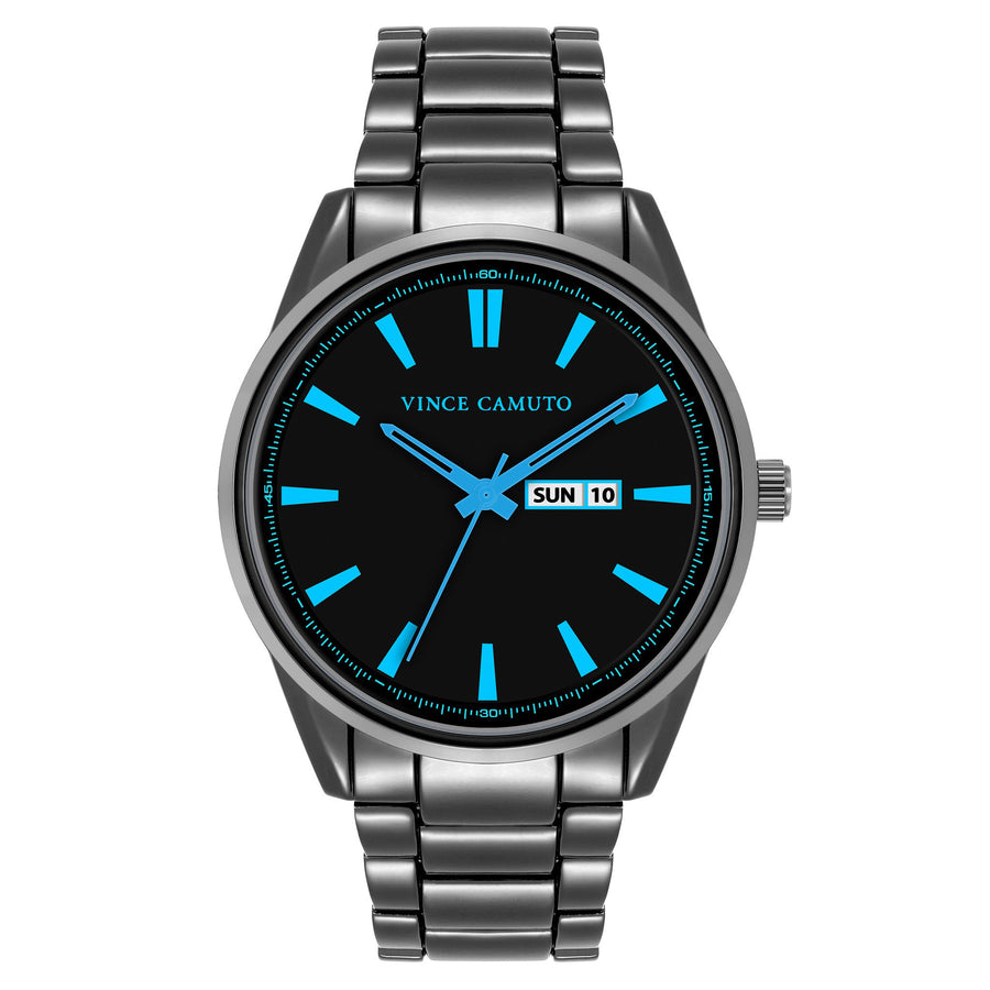 Vince Camuto Gunmetal Black Dial Men's Watch VC8052DGBL – The