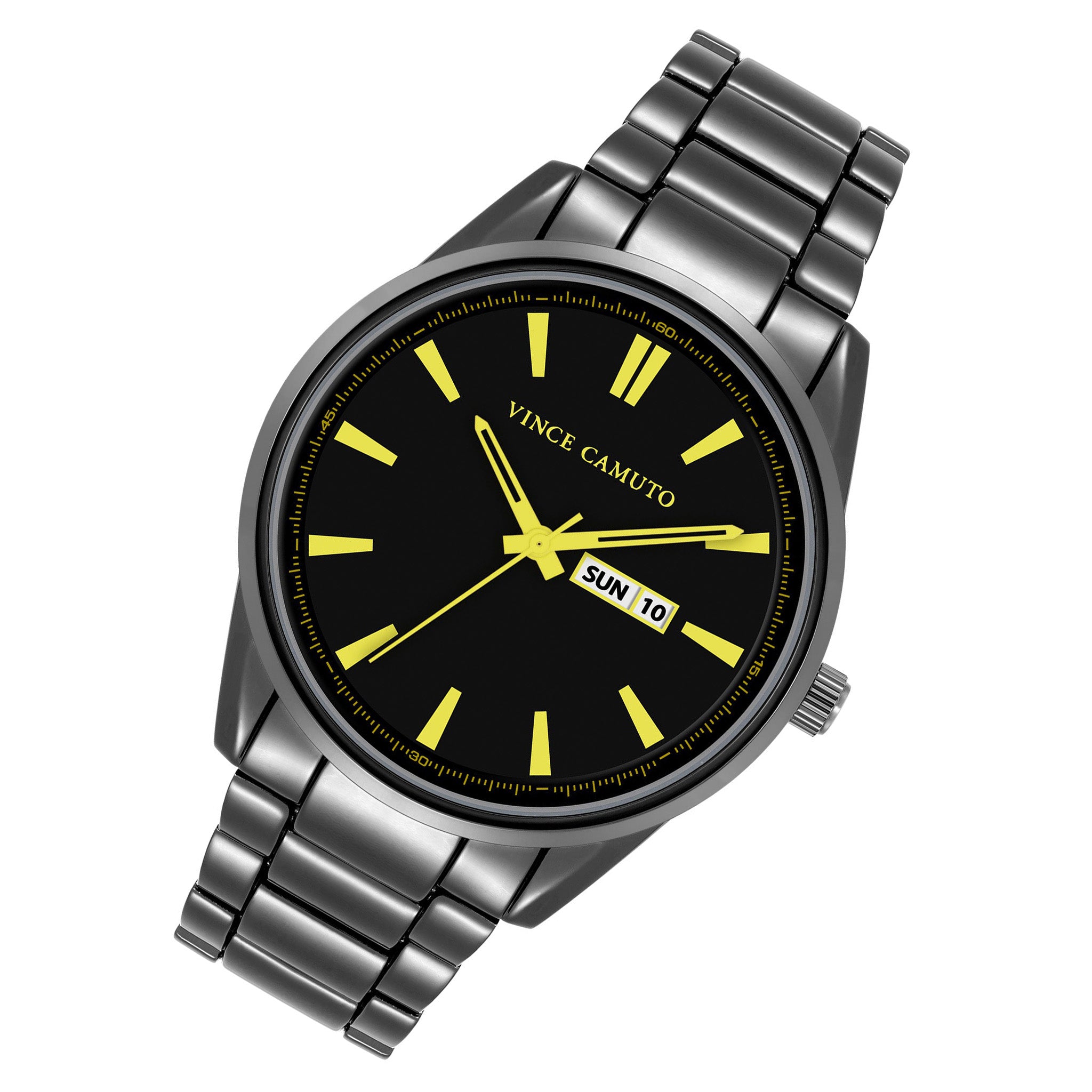 Vince Camuto Gunmetal Black Dial Men's Watch - VC8052DGYL