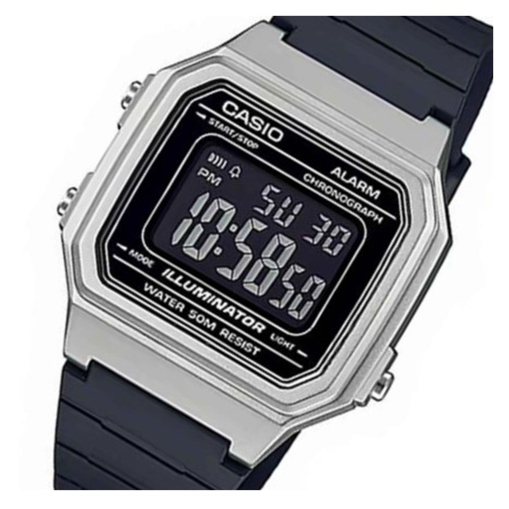 Casio Classic Black Resin Digital Men's Watch - W215H-7B
