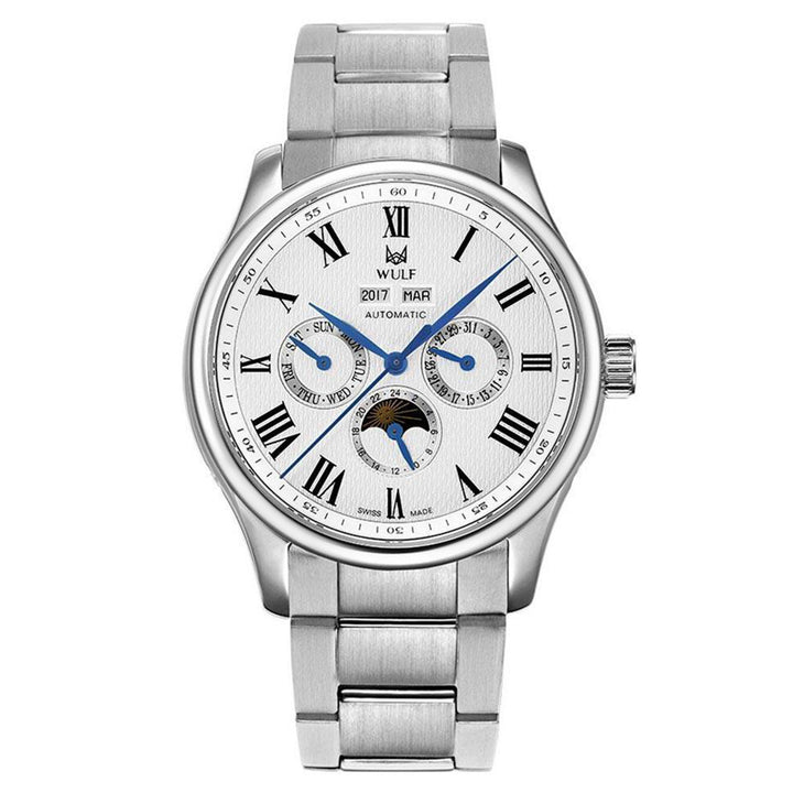 WULF Lycan-X Silver Automatic Men's Watch - WF03.01M