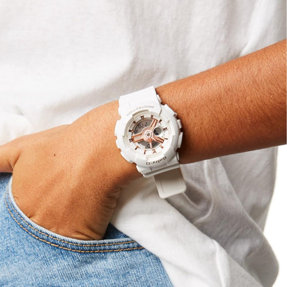 Casio BABY-G White Ladies Watch - BA110RG-7A