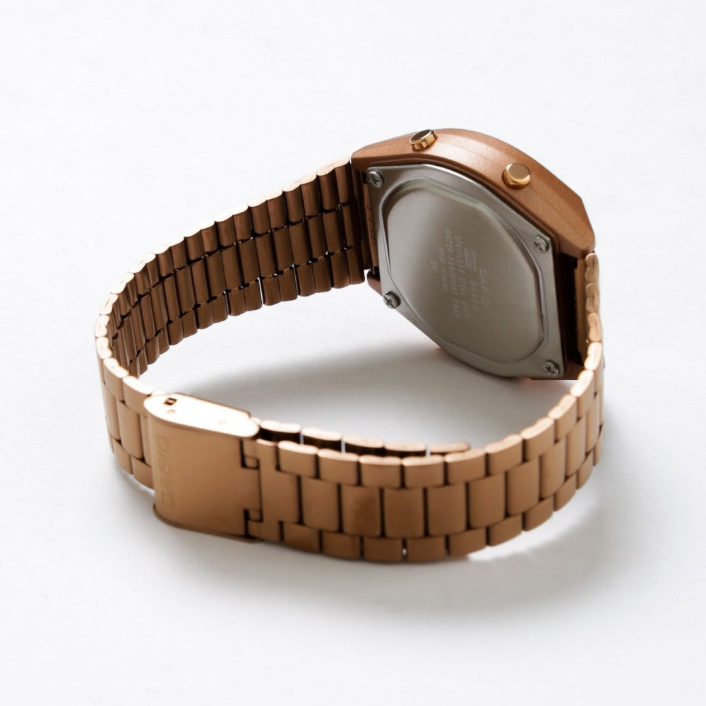 Casio Classic Rose Gold Steel Digital Unisex Watch - B640WC-5A
