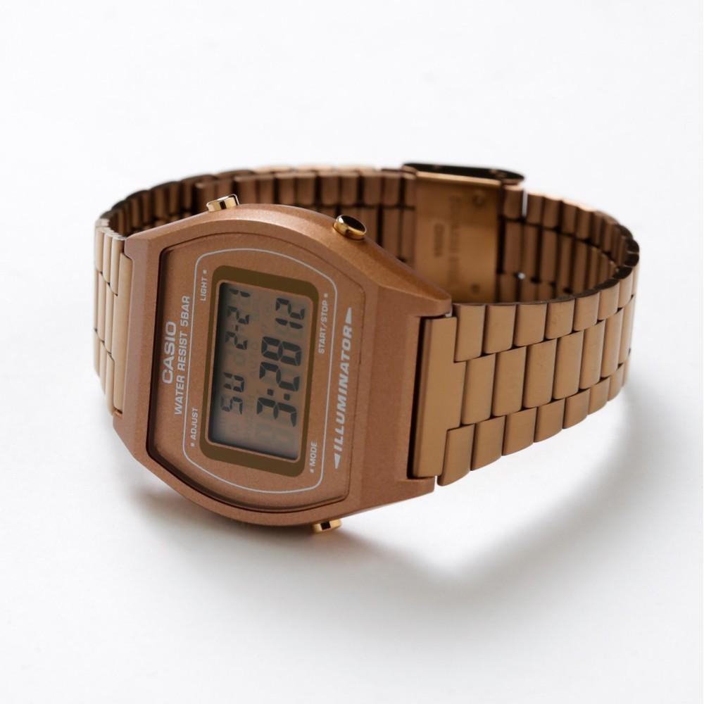 Casio Classic Rose Gold Steel Digital Unisex Watch - B640WC-5A