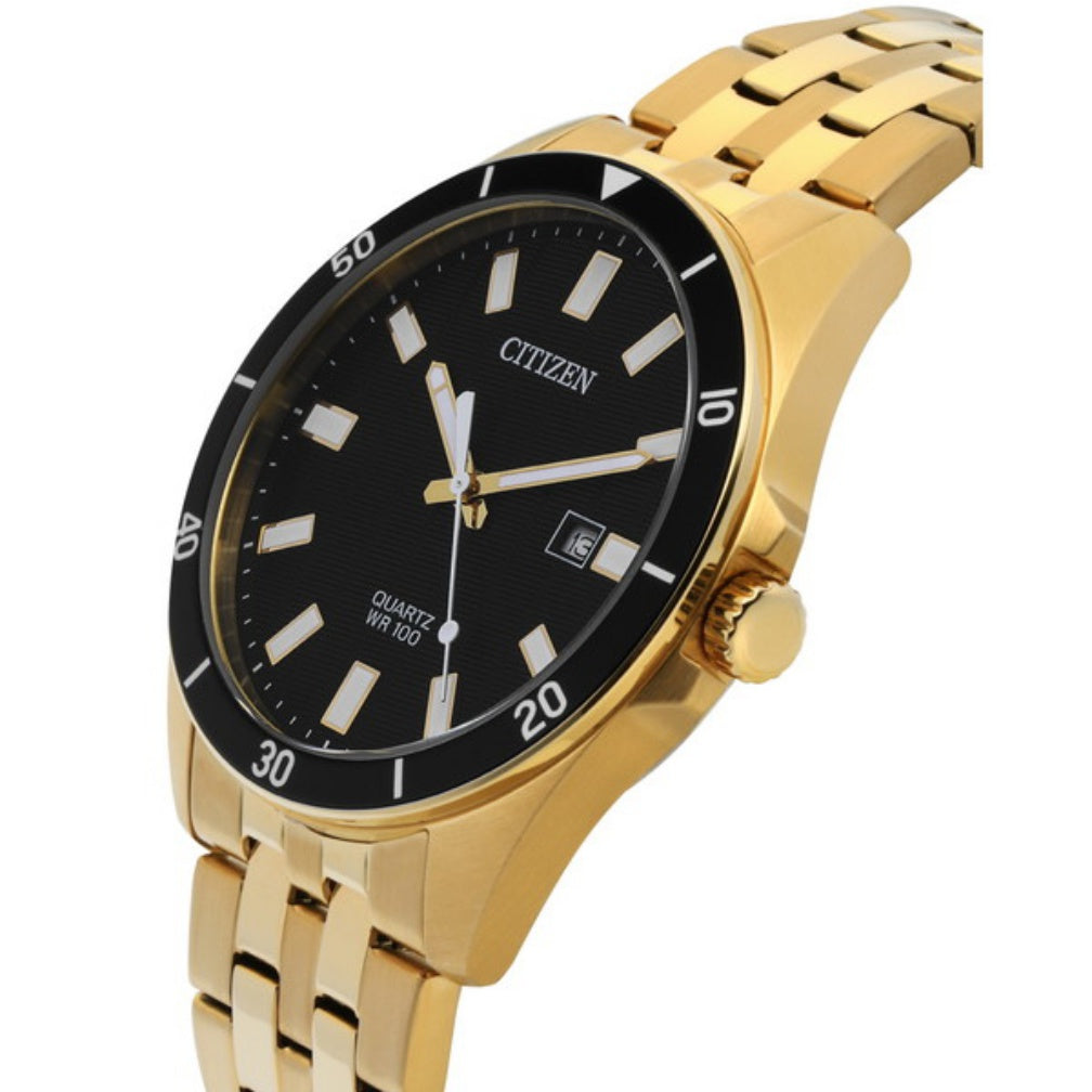 Citizen Gents Gold Stainless Steel Quartz Men's Watch - BI5052-59E