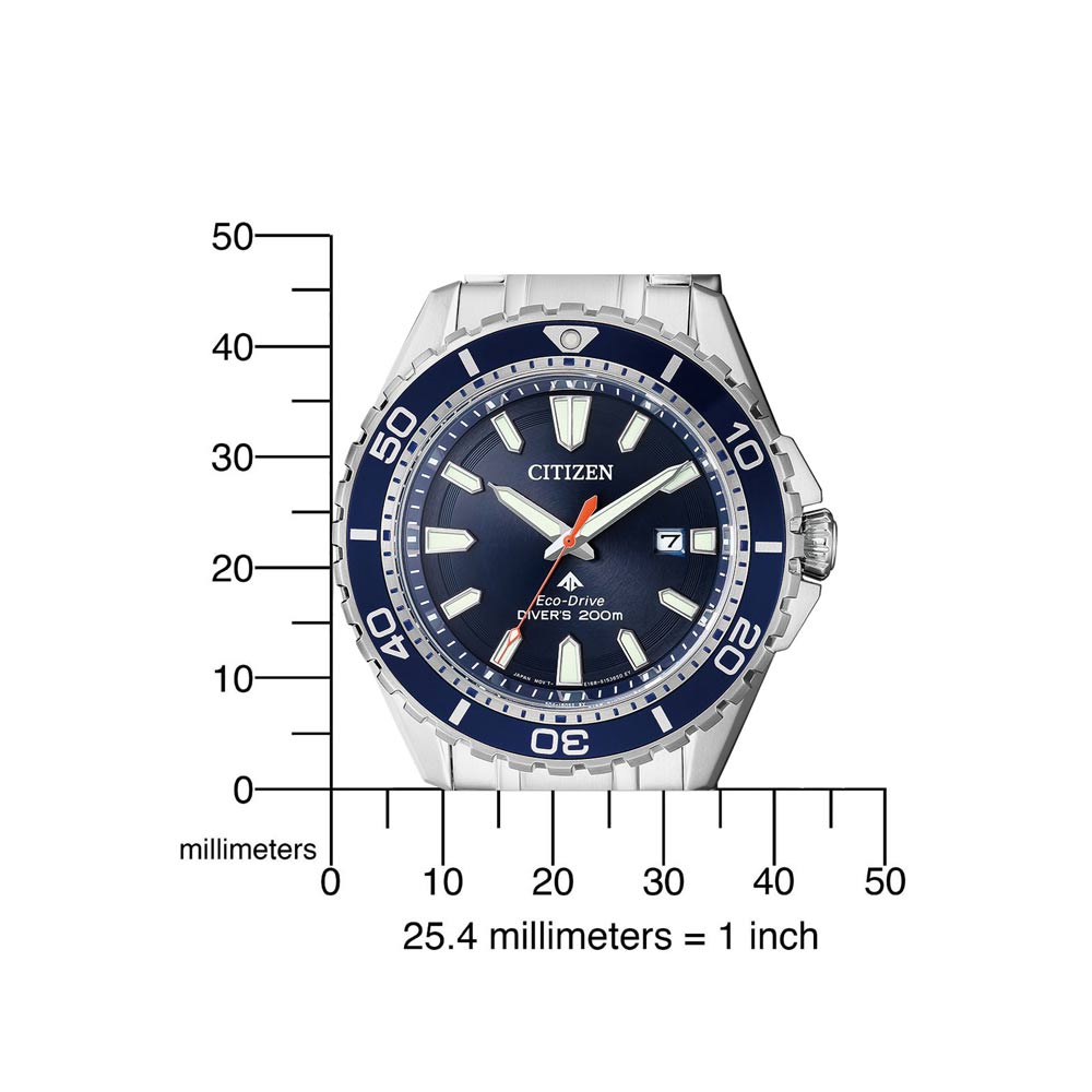 Citizen Promaster Marine Gents Eco-Drive Stainless Steel Diver Men's Watch - BN0191-80L