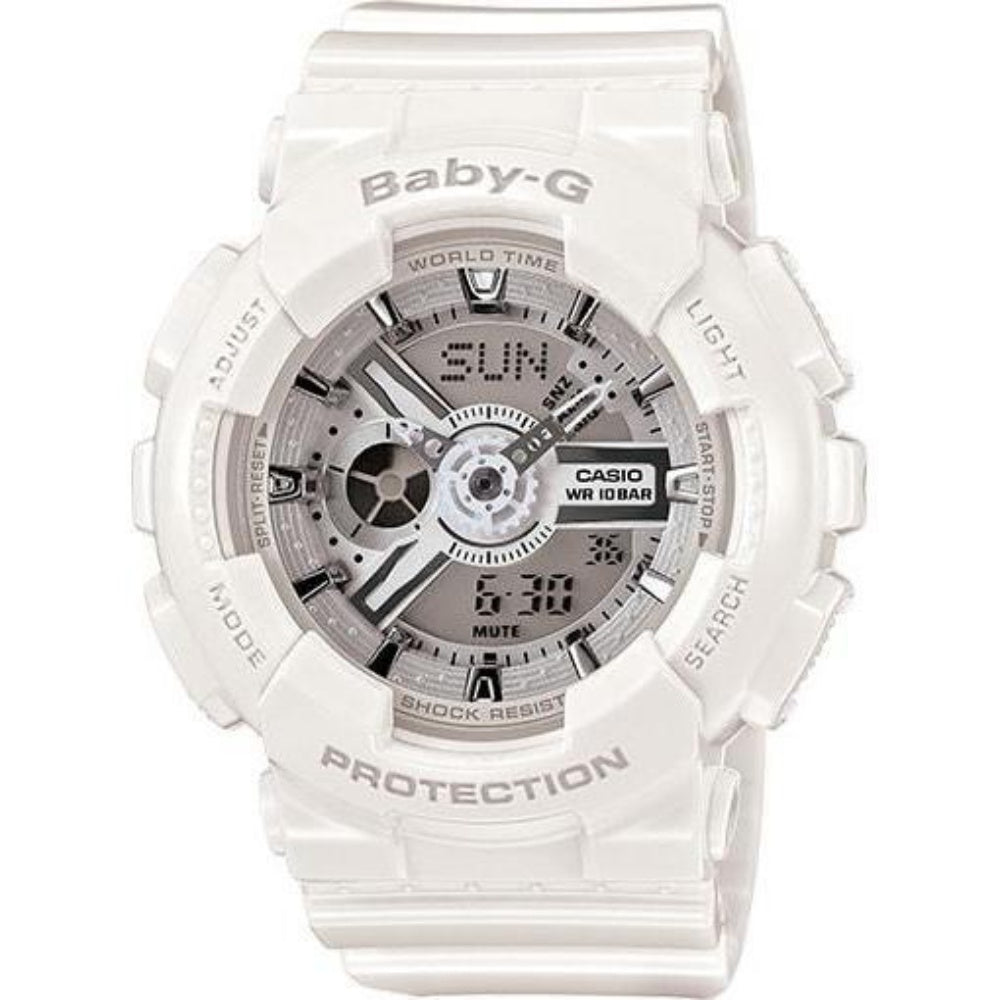 Casio BABY-G  White Digital Women's Watch - BA110-7A3