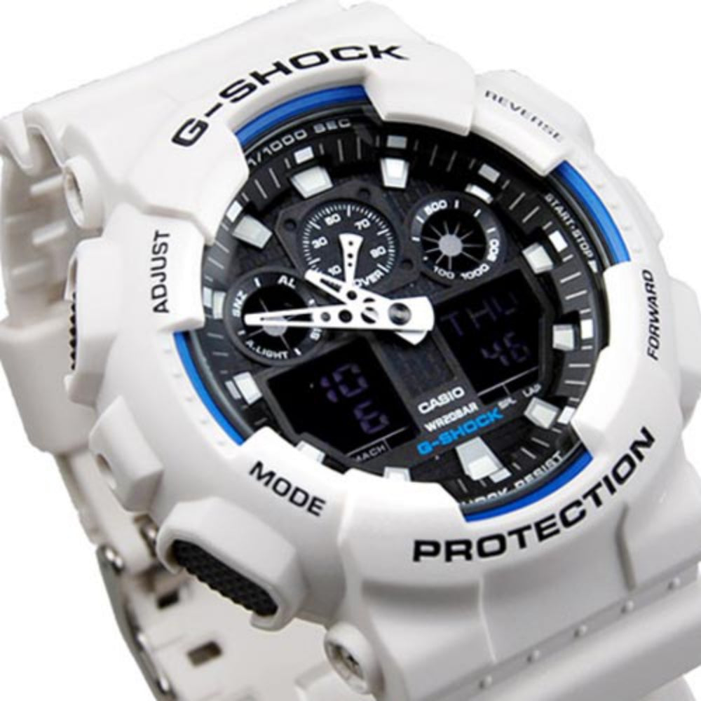 Casio G-SHOCK 55mm Duo Chrono Men's Watch - GA100B-7A
