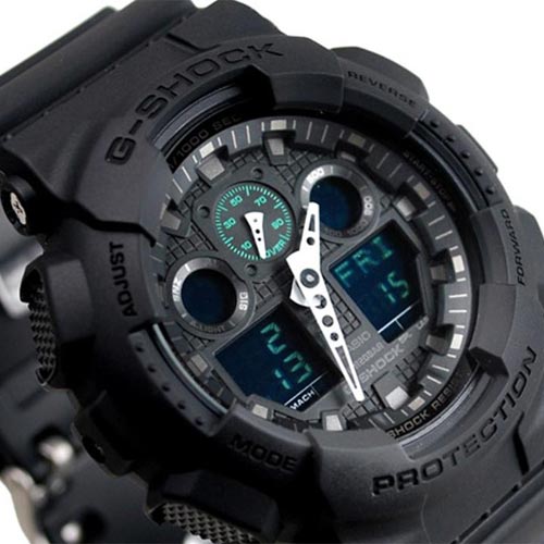 Casio G-SHOCK 55mm Duo Chrono Men's Watch - GA100MB-1A