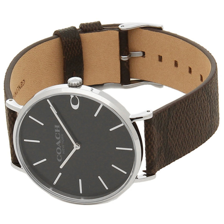 Coach Charles Casual Brown Leather Men's Watch - 14602156