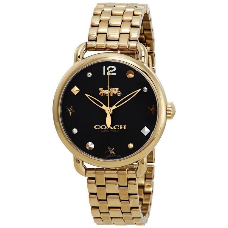 Coach Delancey Gold Tone Women's Watch - 14502813