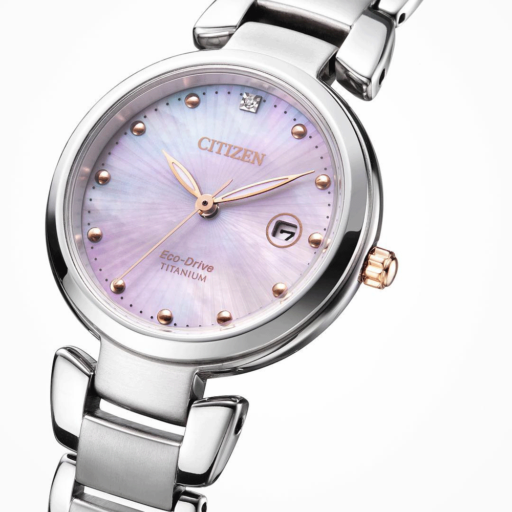 Citizen Ladies Super Titanium Eco-Drive Watch - EW2506-81Y
