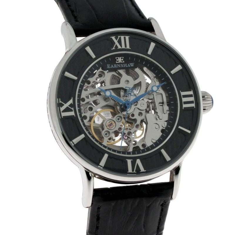 Earnshaw Darwin Automatic Leather Mens Watch - ES-8038-01
