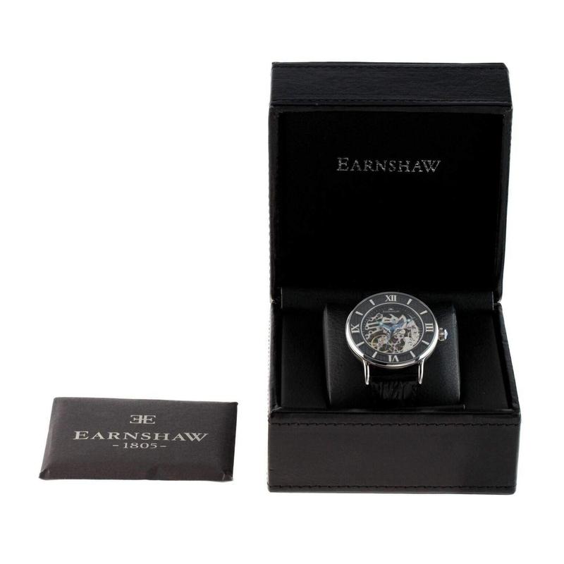 Earnshaw Darwin Automatic Leather Mens Watch - ES-8038-01