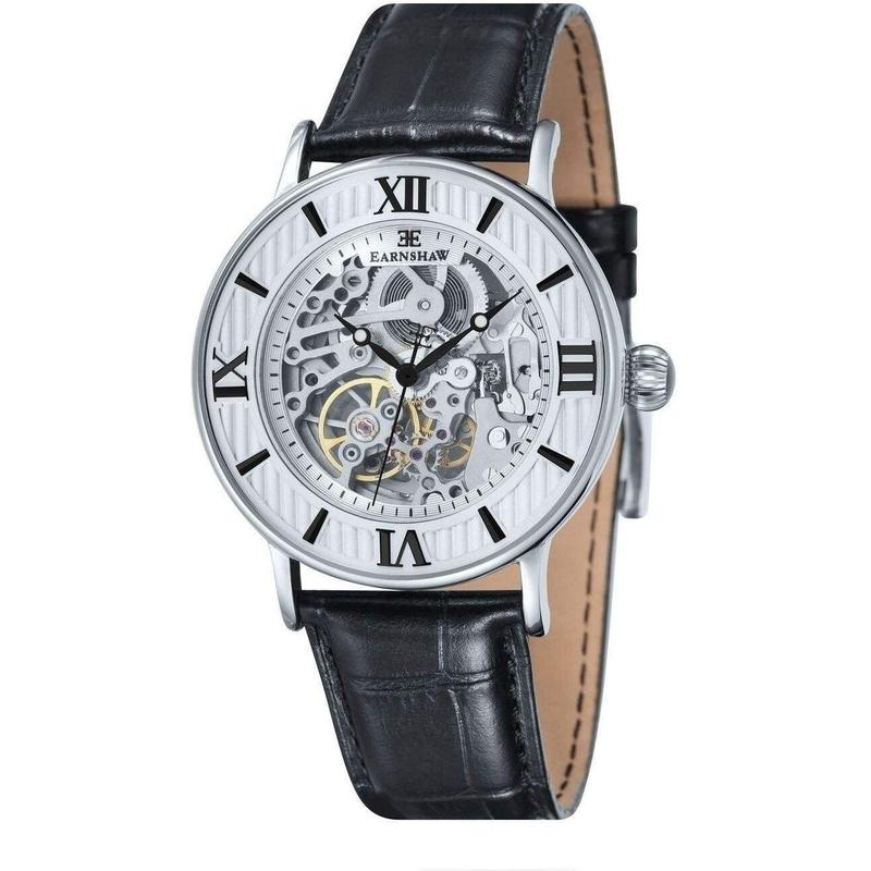 Earnshaw Darwin Automatic Leather Mens Watch - ES-8038-02