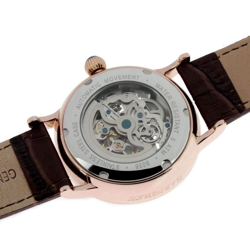 Earnshaw Darwin Automatic Leather Mens Watch - ES-8038-03