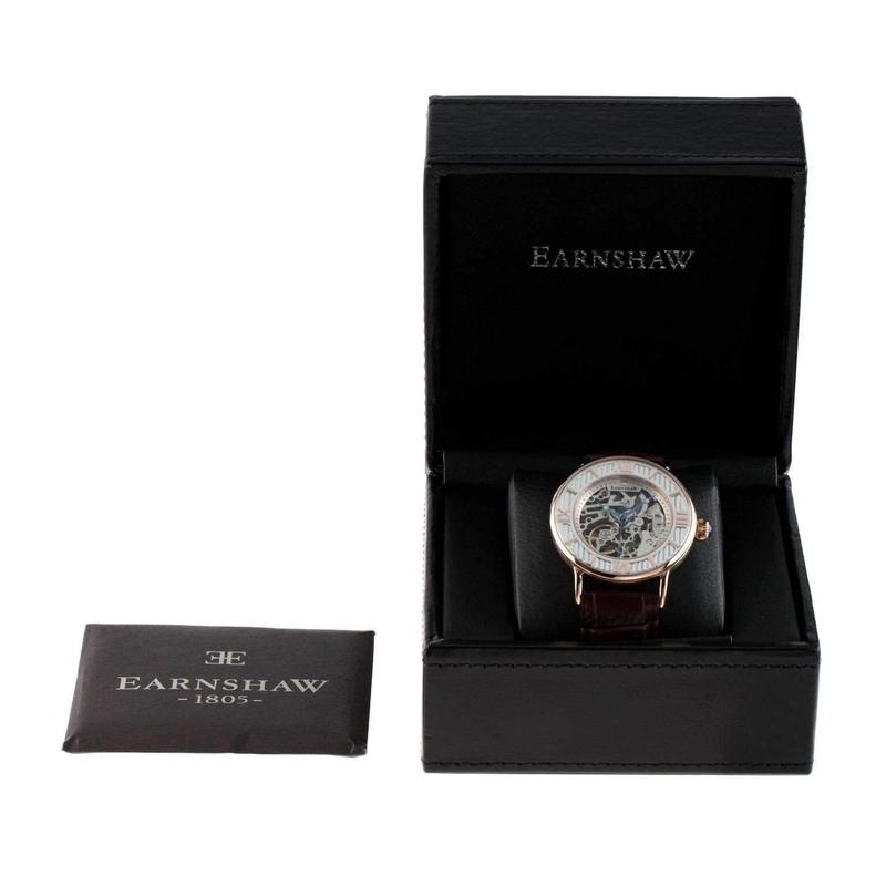 Earnshaw Darwin Automatic Leather Mens Watch - ES-8038-03