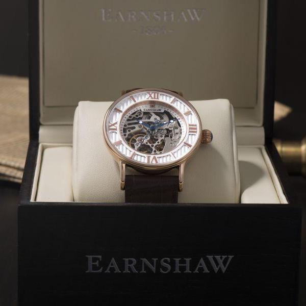 Earnshaw Darwin Automatic Leather Mens Watch - ES-8038-03