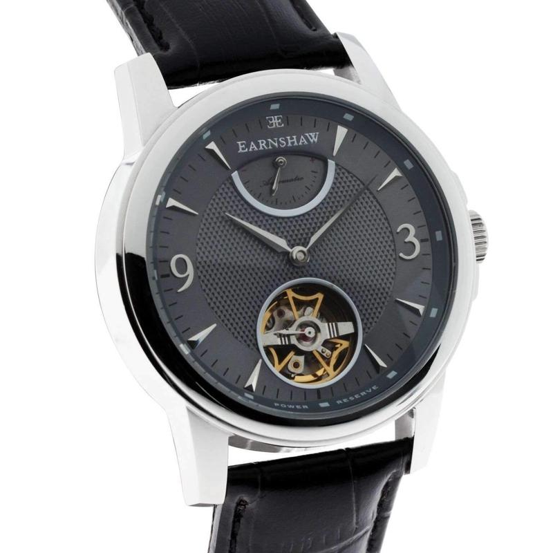 Earnshaw Flinders Automatic Leather Mens Watch - ES-8014-06
