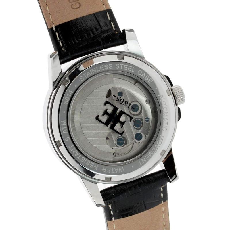 Earnshaw Flinders Automatic Leather Mens Watch - ES-8014-06