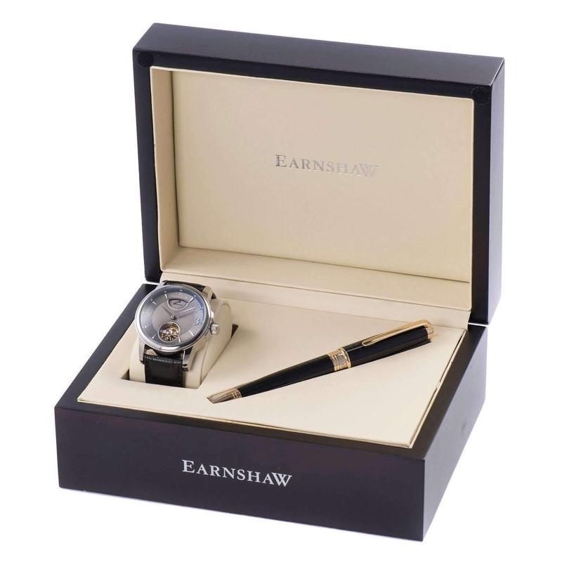 Earnshaw Flinders Automatic Leather Mens Watch - ES-8014-06