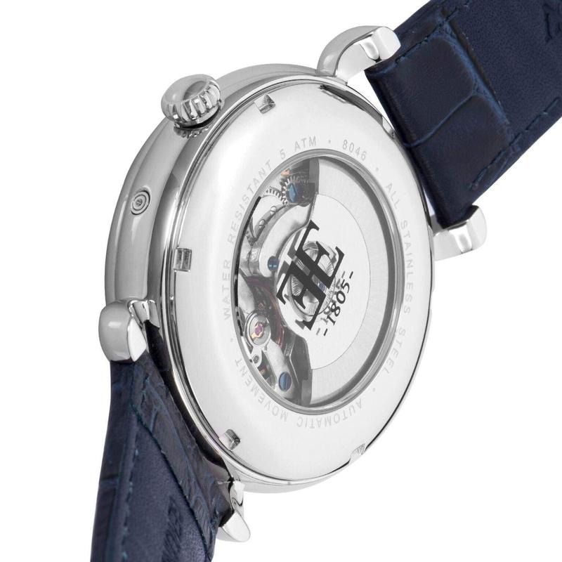 Earnshaw Grand Calendar Leather Automatic Watch - ES-8046-06