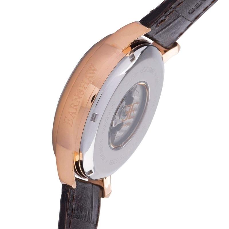 Earnshaw Leather Automatic Watch - ES-8042-05