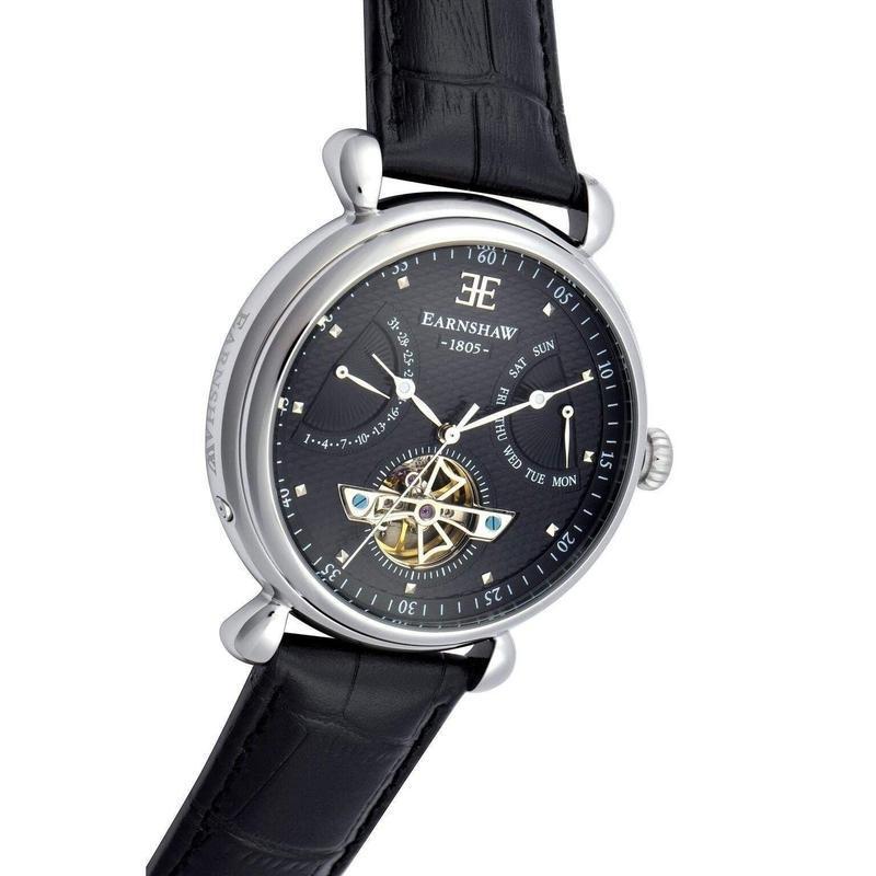 Earnshaw Leather Automatic Watch - ES804601
