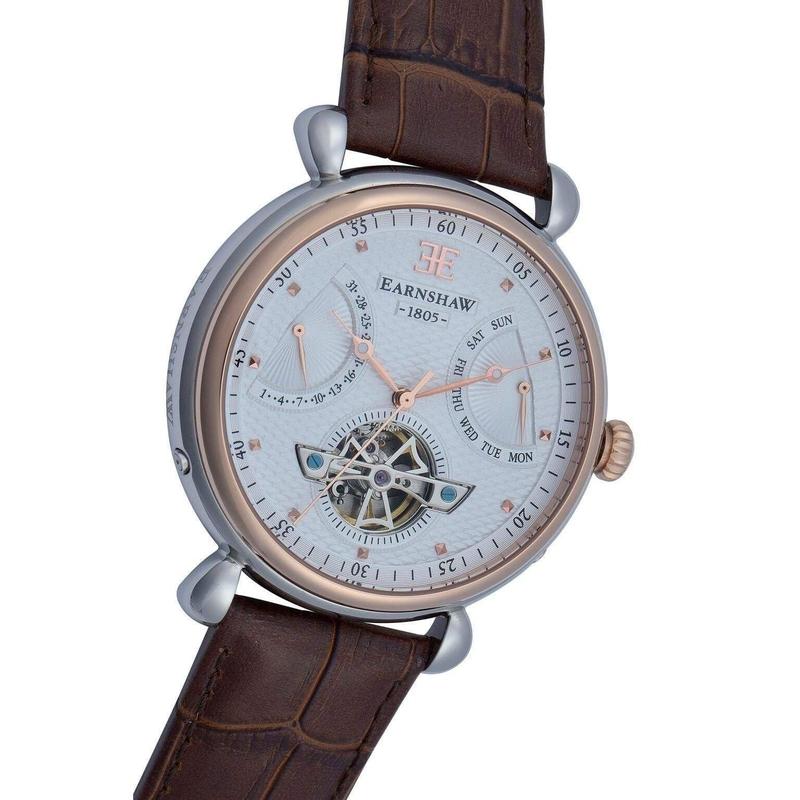 Earnshaw Leather Automatic Watch - ES804604