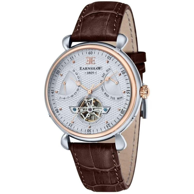 Earnshaw Leather Automatic Watch - ES804604