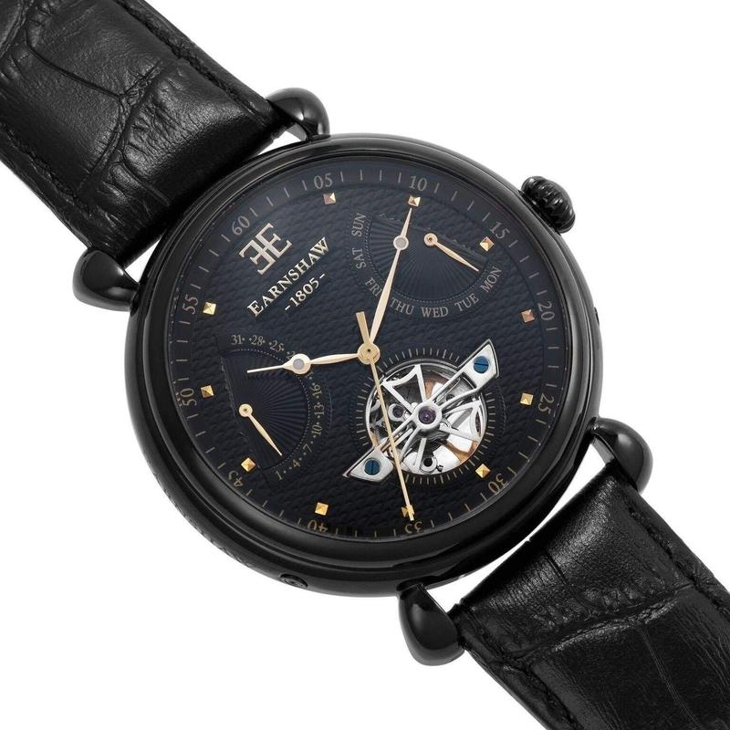 Earnshaw Leather Automatic Watch - ES804609