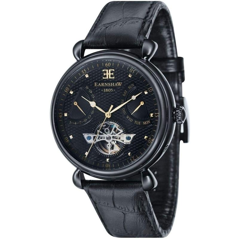 Earnshaw Leather Automatic Watch - ES804609