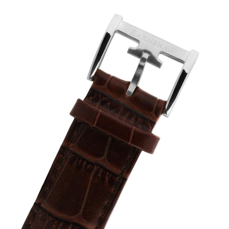 Earnshaw LONGCASE Automatic Leather Mens Watch - ES-8011-01