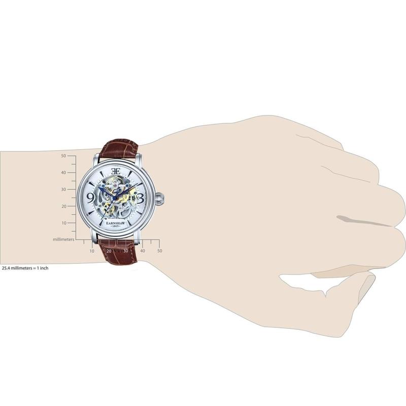 Earnshaw LONGCASE Automatic Leather Mens Watch - ES-8011-01