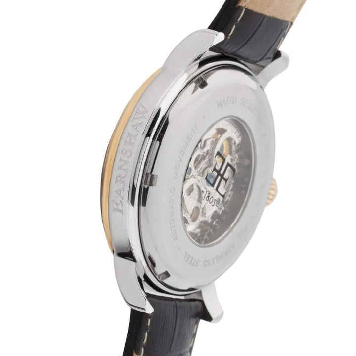 Earnshaw Longcase Automatic Leather Men's Watch - ES-8011-06