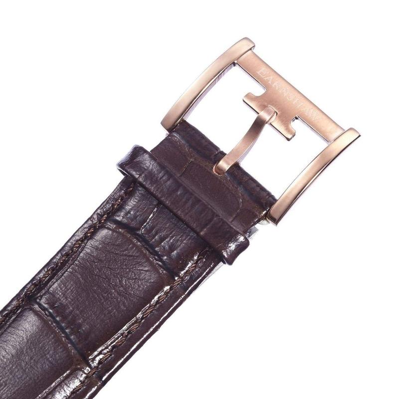 Earnshaw Longcase Men's Automatic Leather Watch - ES-8011-07