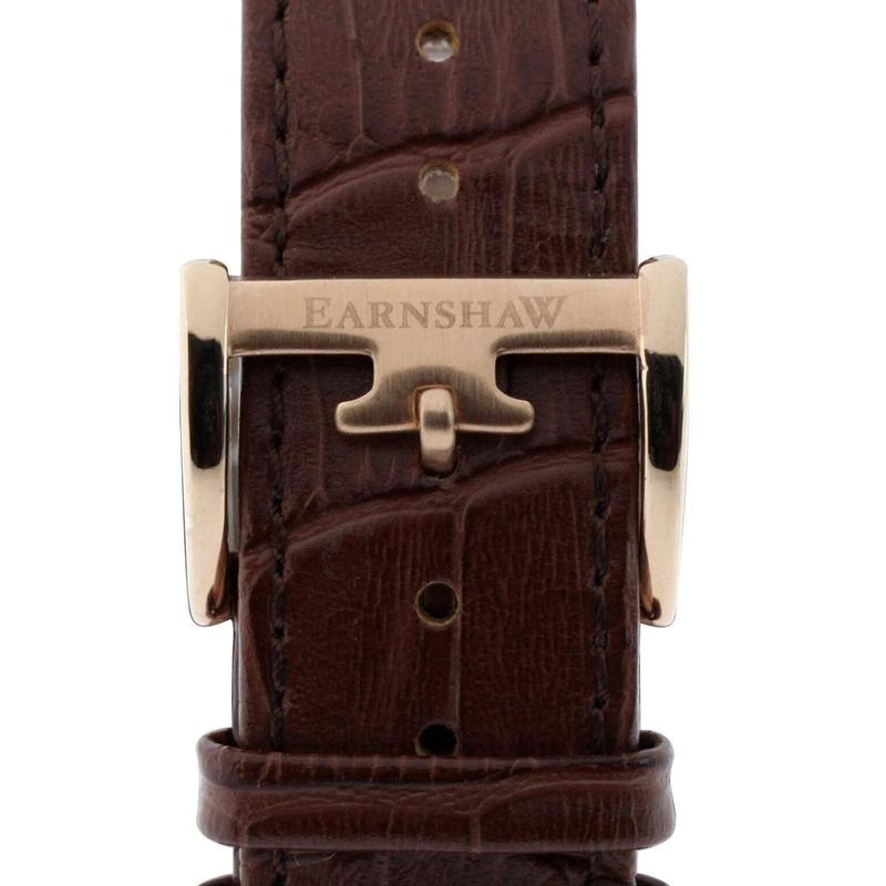 Earnshaw Longitude Automatic Leather Mens Watch - ES-8006-08