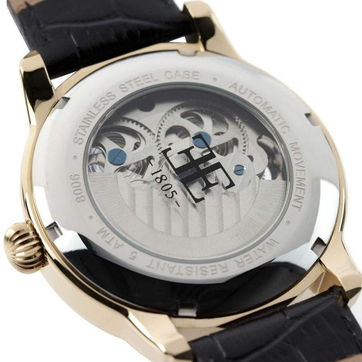 Earnshaw Longitude Leather Automatic Mens Watch - ES-8006-05
