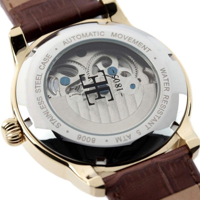 Earnshaw Longitude Leather Automatic Mens Watch - ES-8006-06