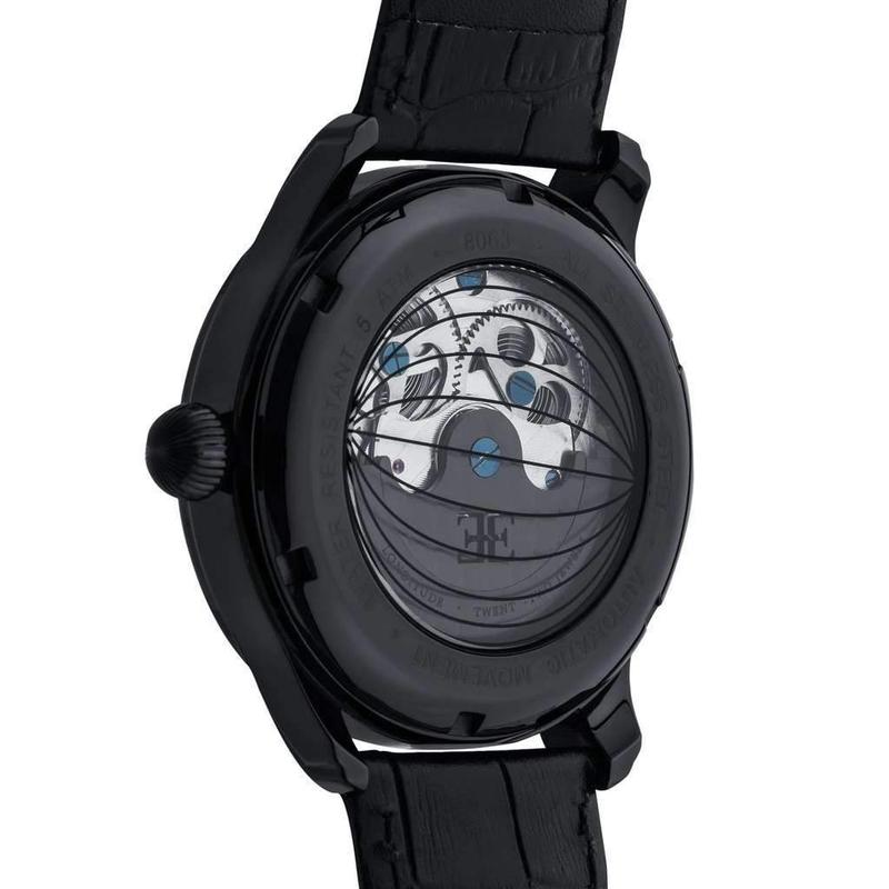 Earnshaw LONGITUDE SHADOW Automatic Leather Mens Watch - ES-8063-03