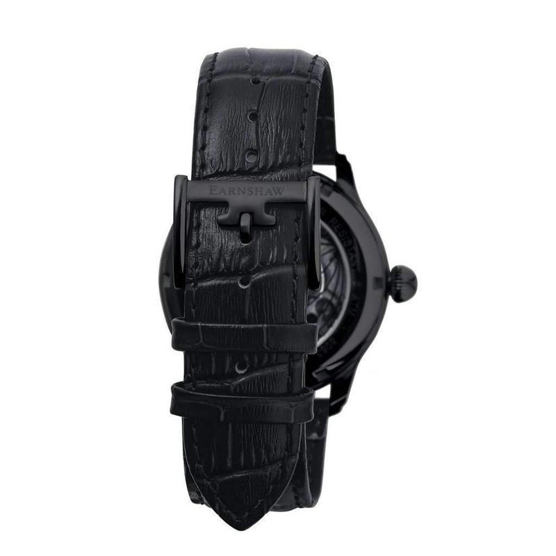 Earnshaw LONGITUDE SHADOW Automatic Leather Mens Watch - ES-8063-03
