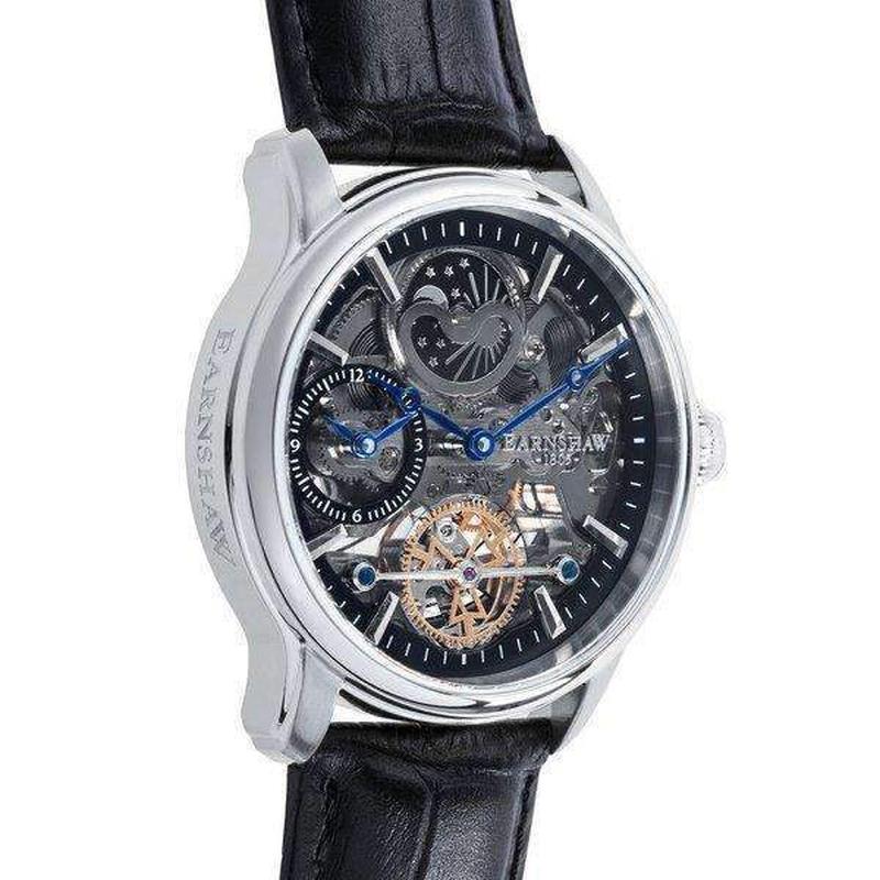 Earnshaw Longitude Shadow Men's Automatic Leather Watch - ES-8063-04
