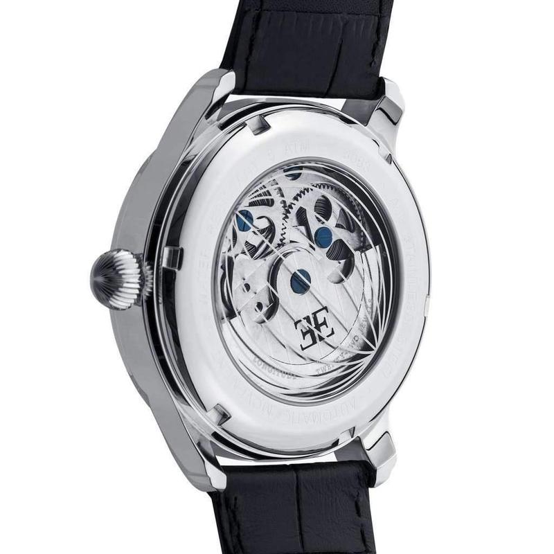 Earnshaw Longitude Shadow Men's Automatic Leather Watch - ES-8063-04
