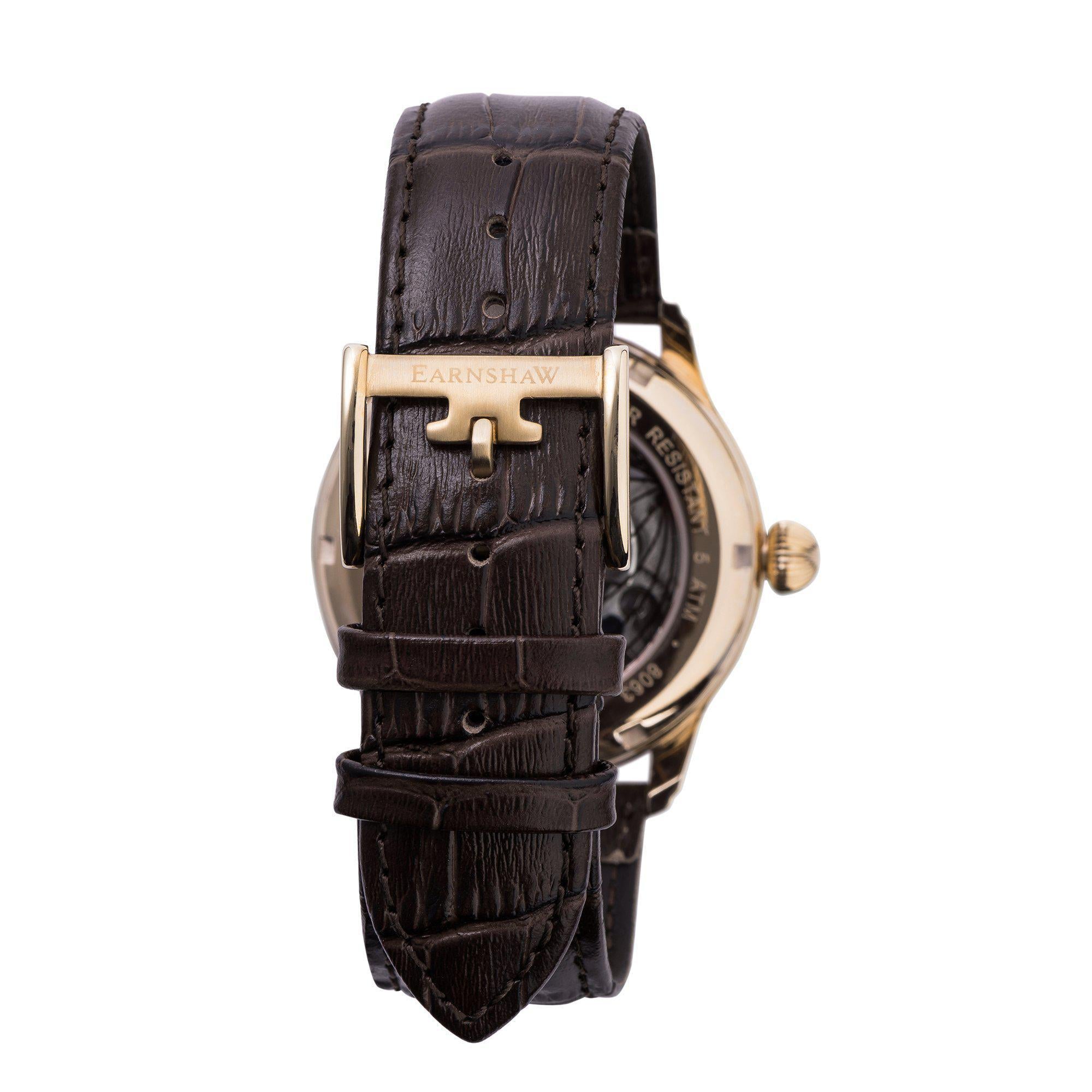 Earnshaw Men's Automatic Longitude Shadown Watch ES-8063-02
