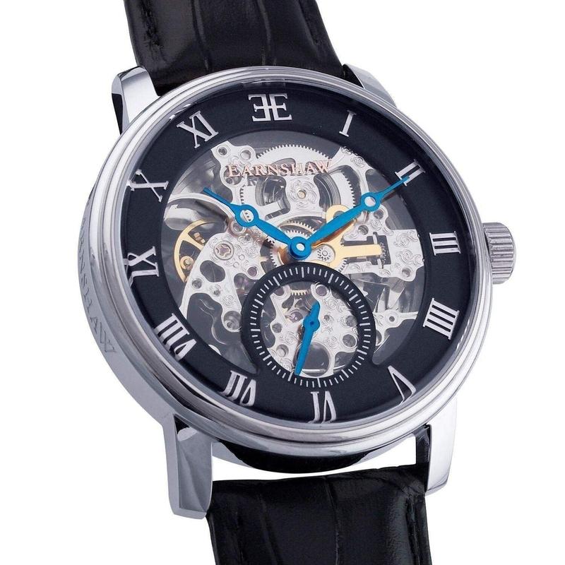 Earnshaw Westminster Automatic Leather Mens Watch - ES-8041-01